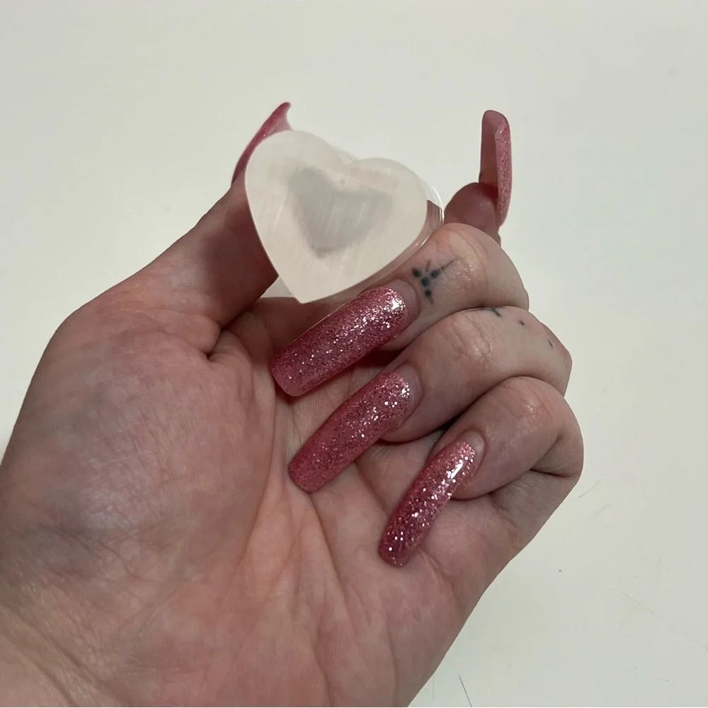 Vintage 80s retro art deco acrylic lucite heart shaped propagate bud vase - Picture 4 of 5